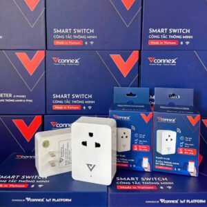 Ổ cắm thông minh đo điện năng Vconnex 6 o cam thong minh vconnex 1